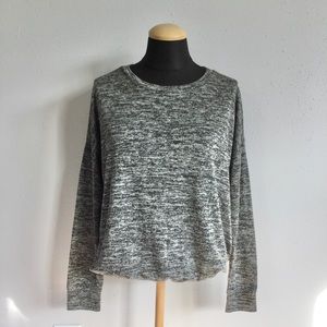 Black Grey Marled Sweater